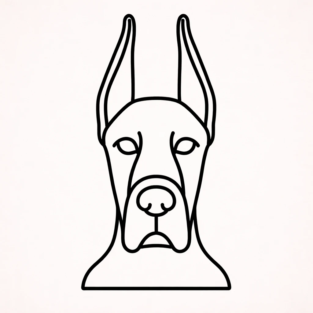 Duitse dog (geknipte oren)